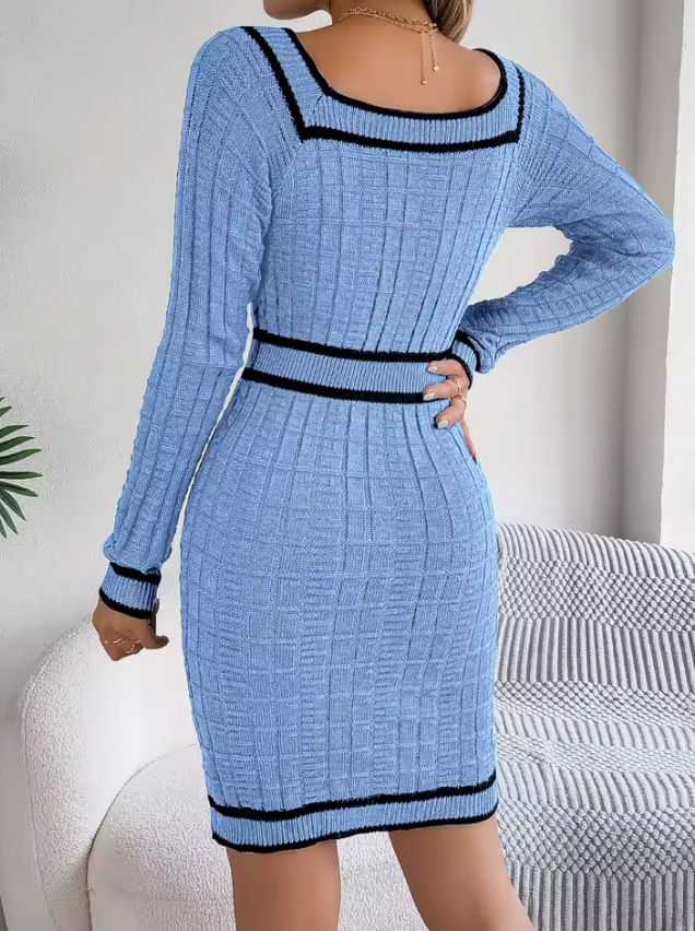 Skyline Buttoned Mini Dress