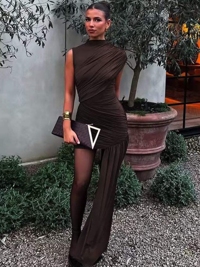 Aurora Ruched Mini Dress